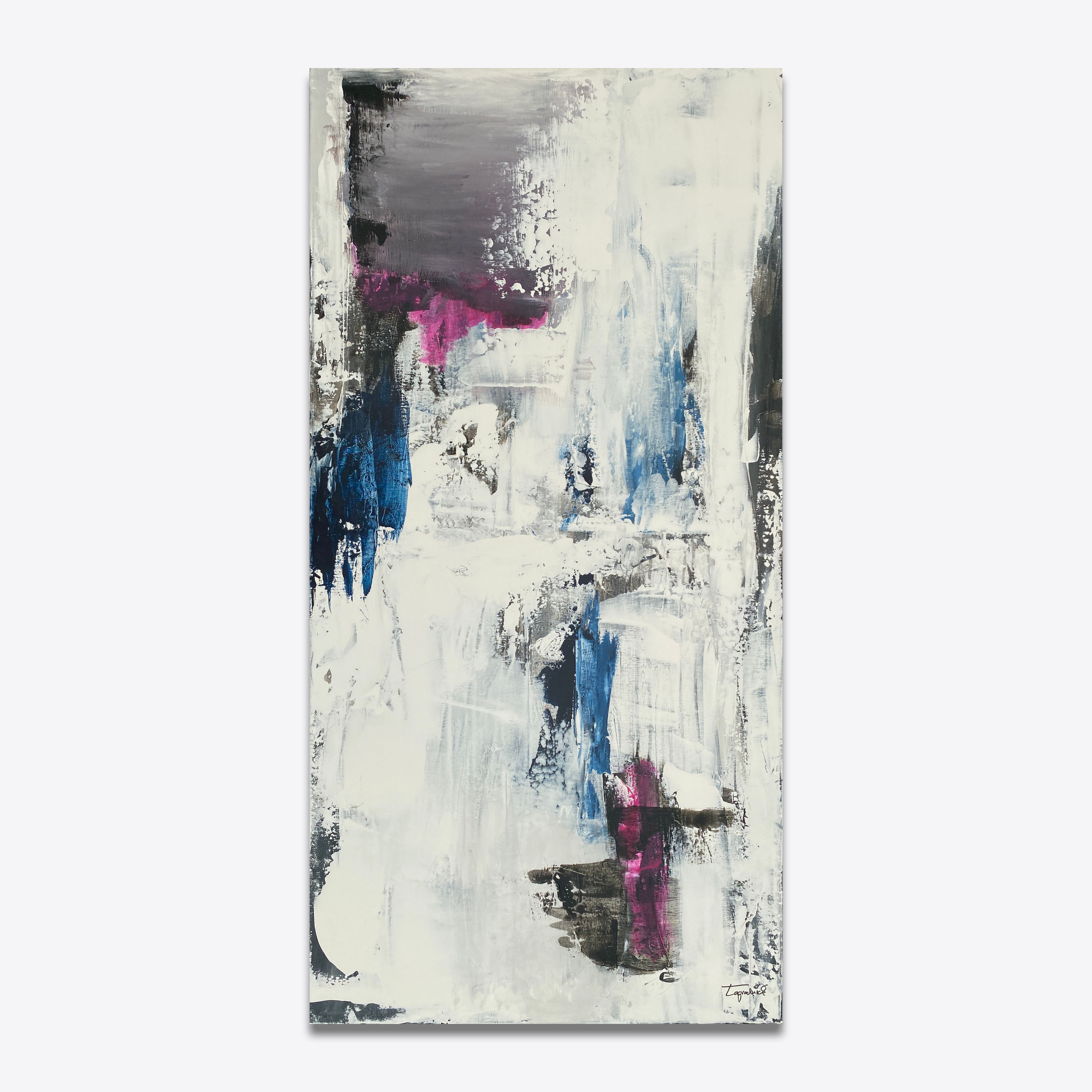 #9C3D67 – Painting – 120 H x 60 W cm